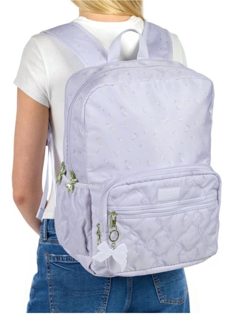 LoveShackFancy x Target Kids Lavender Quilted Backpack - Youth School Bag